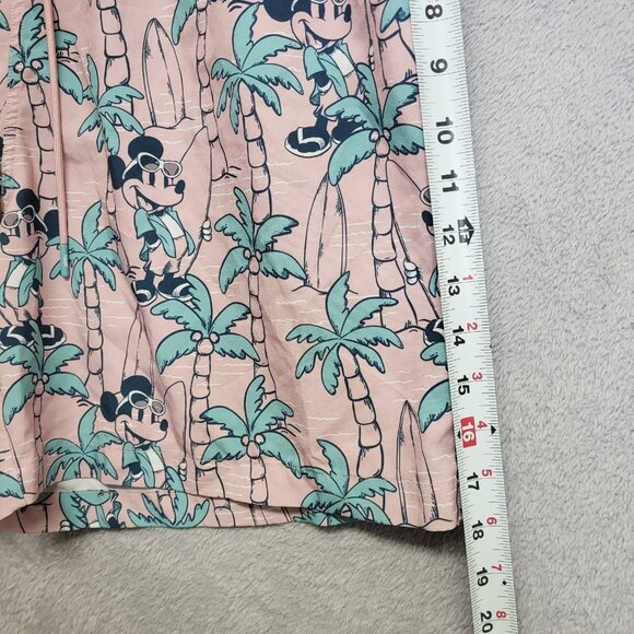 Disney RSVLTS Shorts Mens 2XL Mickey Mouse Hybrid Hawaiian Unlined Casual - Picture 5 of 9